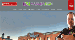 Desktop Screenshot of hadleysignsolutions.com